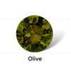 Olive Cubic Zirconia Round 2.4 mm Brilliant Diamond Facet Cut AAAA Quality CZ Loose stones