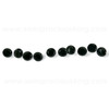 Black Cubic Zirconia Round 1.5 mm Brilliant Diamond Facet Cut AAAA Quality CZ Loose stones