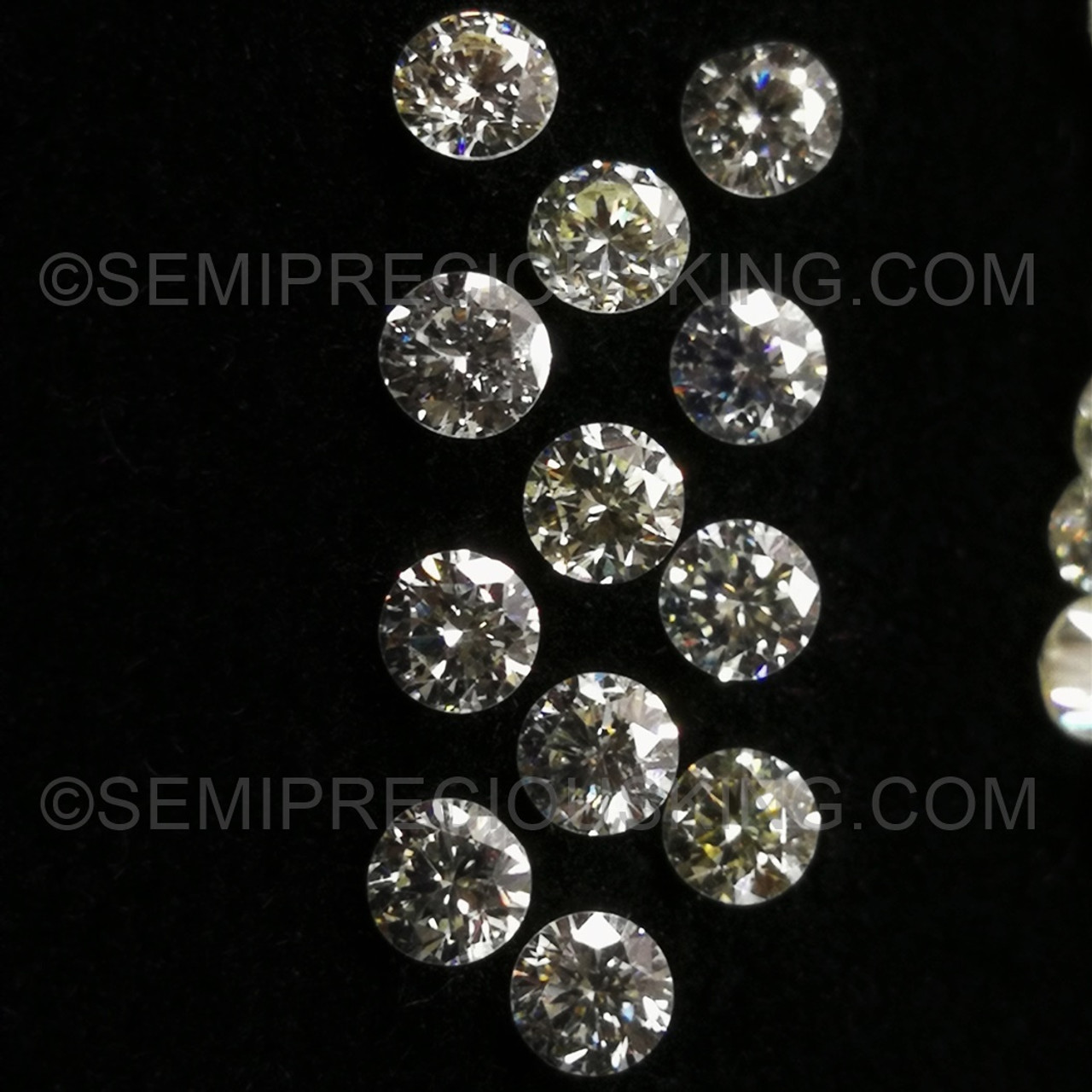 Natural Diamond 2.3mm Round Brilliant Full Cut VVS Clarity K-L Color Loose  Diamonds