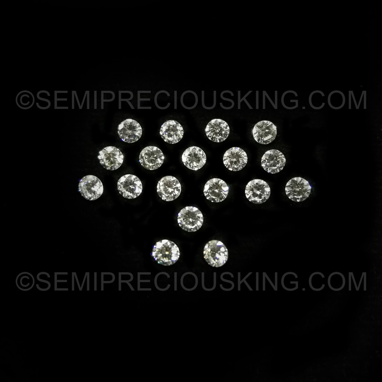 Natural Diamond 2.7mm Round VVS Clarity DEF Color Brilliant Cut