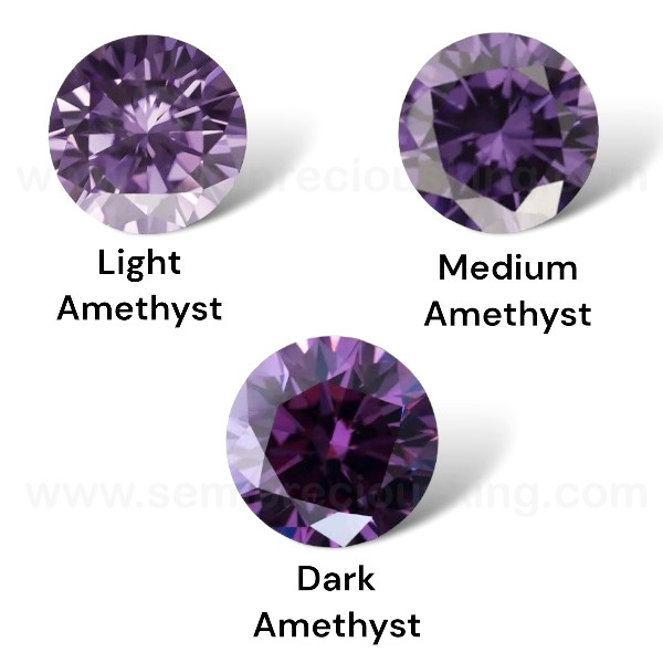 デラウェア(アメジスト) February December 20th Birthstone Color Amethyst Cubic Zirconia
