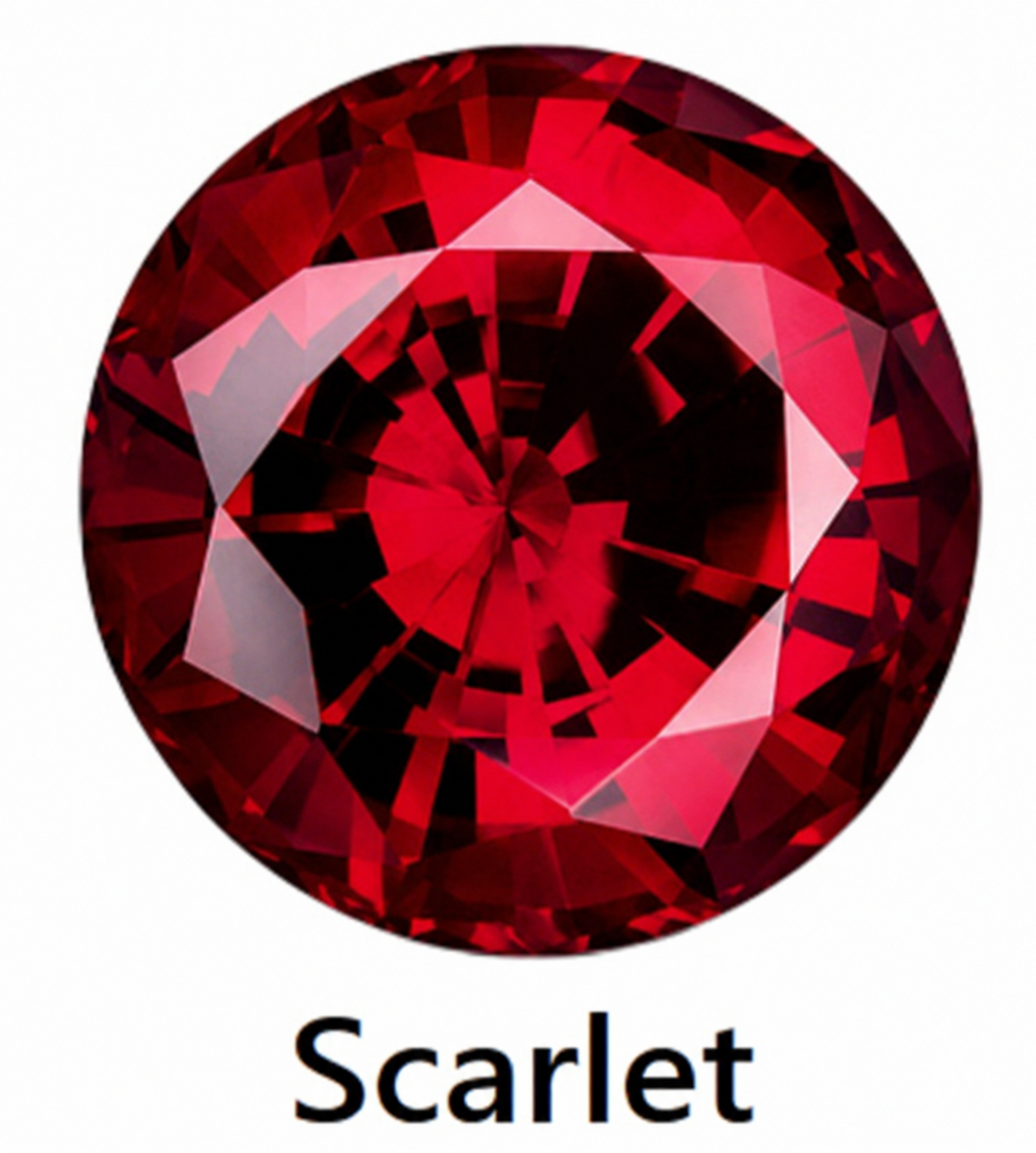 自家製 Corundum Ruby Genuine Ruby Lab Created Corundum 7mm Round Brilliant Facet Cut AAAA