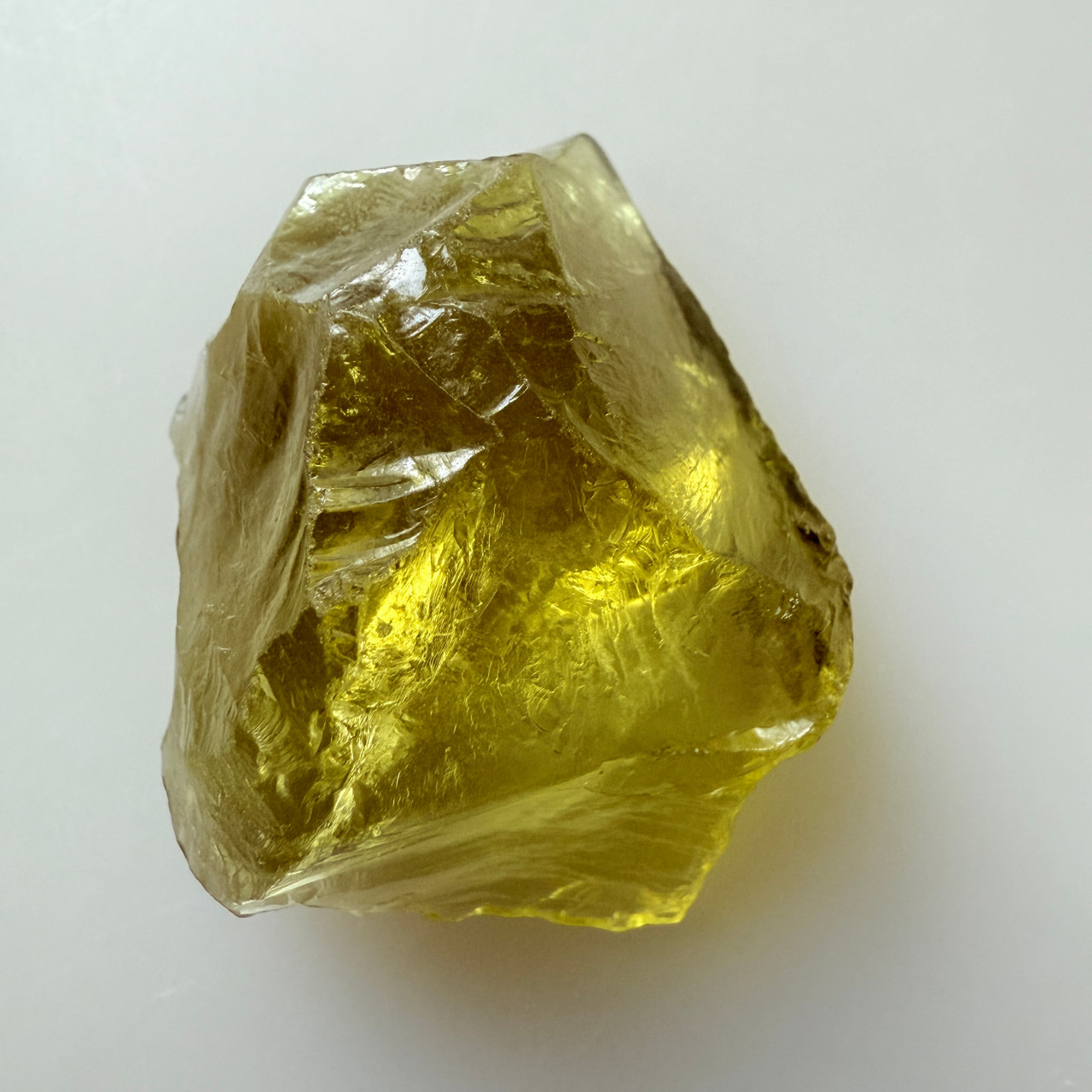 no.0139 ラフなレモンクォーツ Lemon Quartz 96.05 Carats Uncut rough 36x30mm Sulphur Yellow