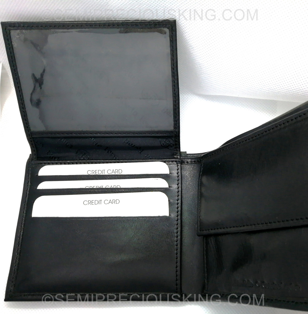 Mens Wallet Italian Leather Umberto Ferreti 110X105mm Made in Italy