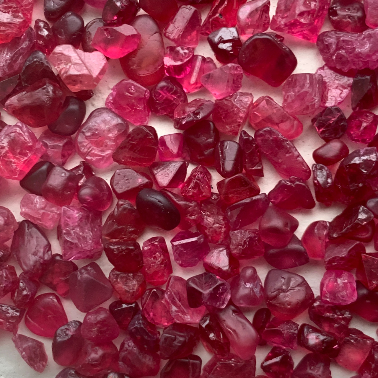 Natural Spinel Gemstone Rough Raspberry Red Color Mogok Burma ...