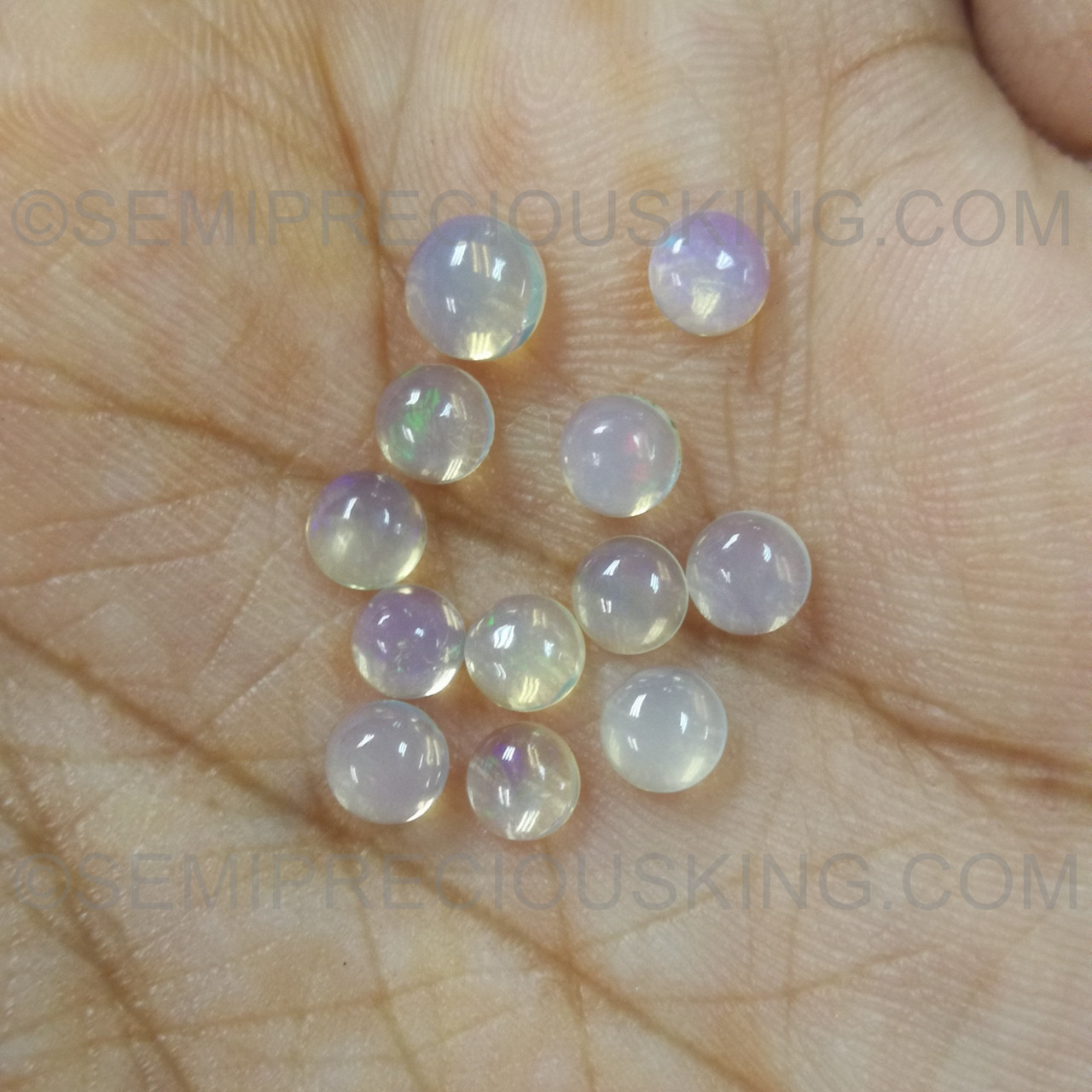 AAA Natural Ethiopian Blue Opal Beads, Brilliant Fire Blue Opal Bead N