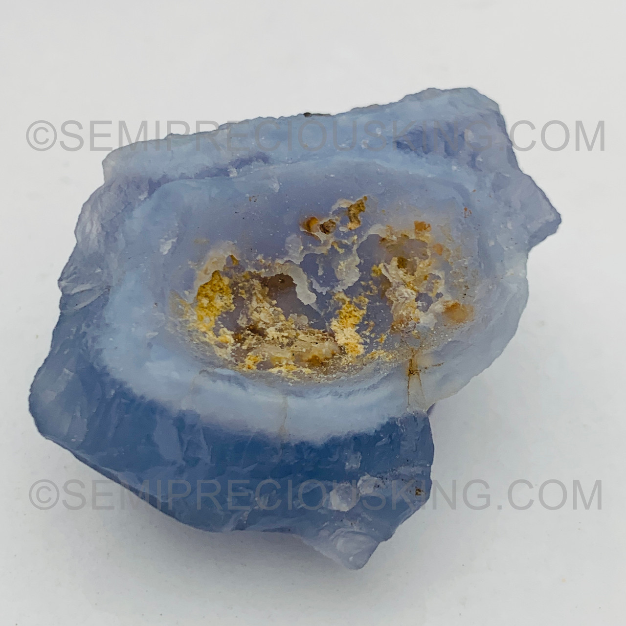 Blue Chalcedony Natural Rough Uncut AAAA 40x34mm Gemstone