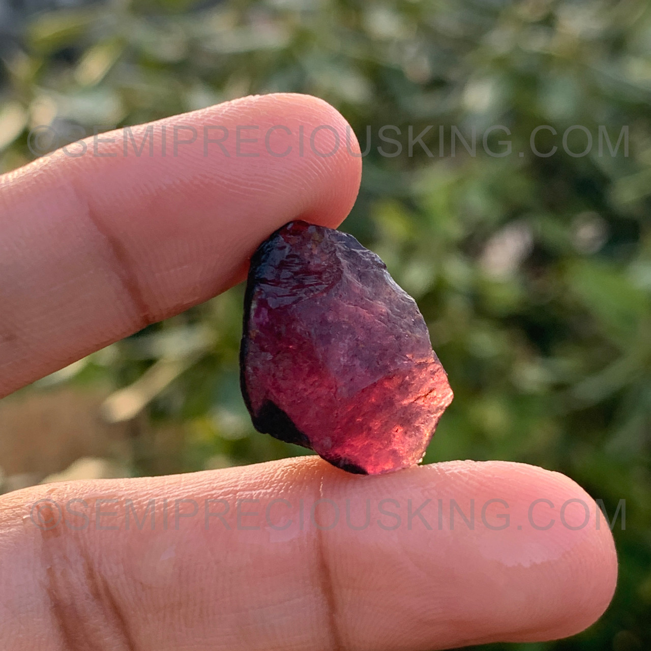 Very rare natural pear shape pinkest red Rubellite pendant set in