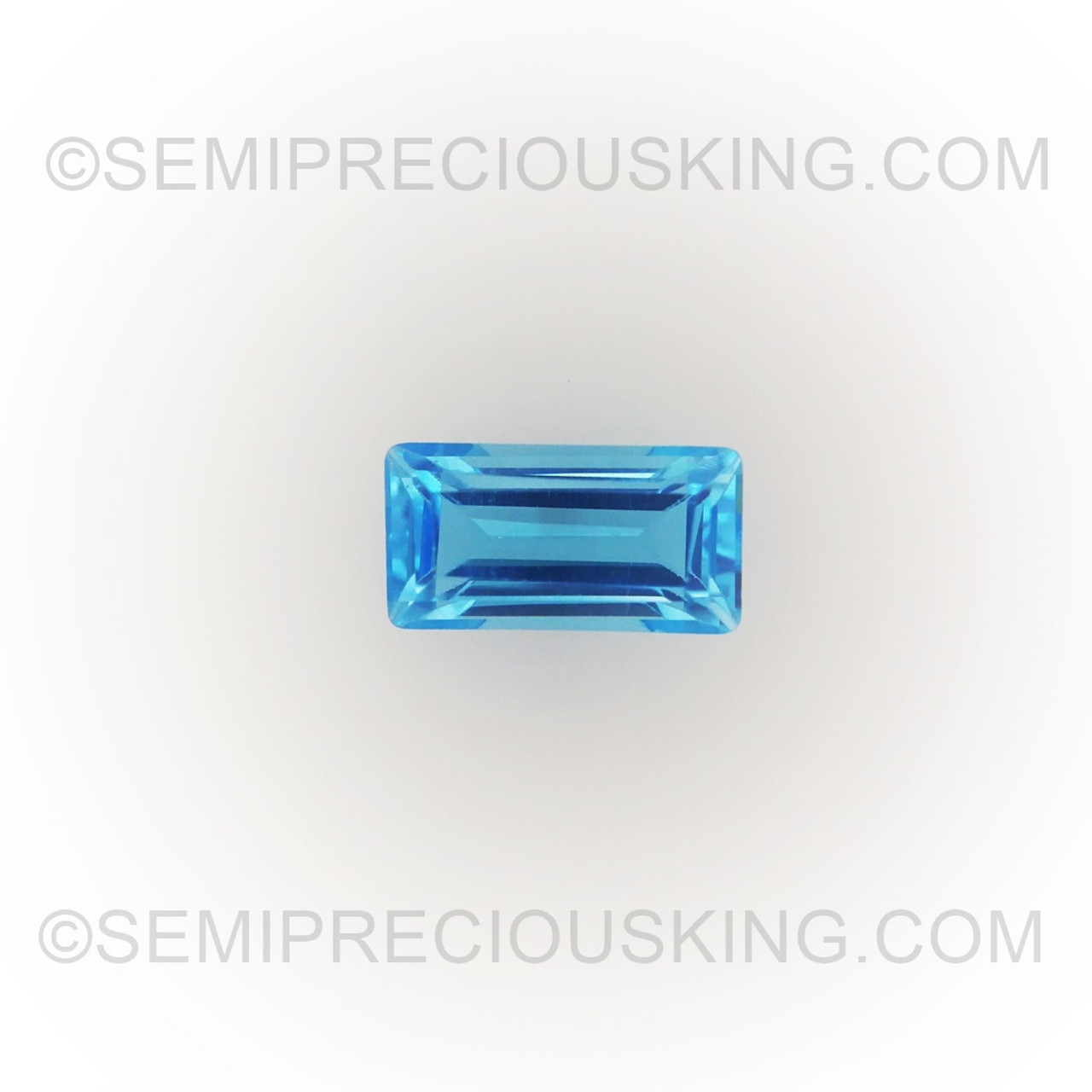 Natural Topaz Baguette Step Cut 8X4mm Royal Swiss Blue Color VVS Clarity  Loose Gemstone