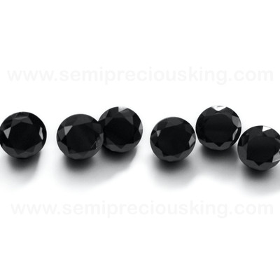 Black Cubic Zirconia Round 2.4 mm Brilliant Diamond Facet Cut AAAA Excellent Quality CZ Loose stones