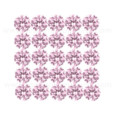 Pink Cubic Zirconia Round 6 mm Brilliant Diamond Facet Cut AAAA Excellent Quality CZ Loose stones