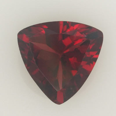 Natural Rhodolite Trillion Step Cut 8X8mm Wine Color SI Clarity Loose Gemstone
