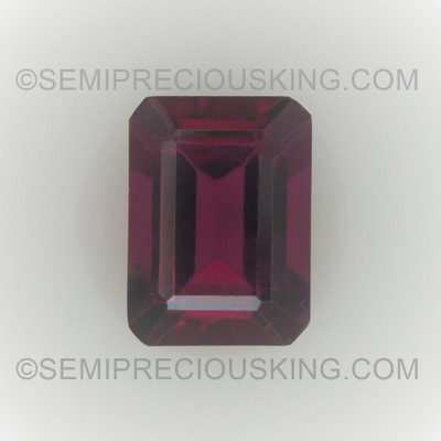 Natural Rhodolite Octagon StepCut 7X5mm Mulberry Color VS Clarity Loose Gemstone