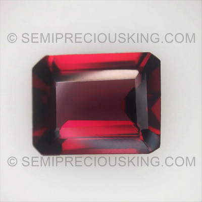 Natural Rhodolite Octagon Step Cut 9x7mm Raspberry Color VVS Clarity Loose Gemstone