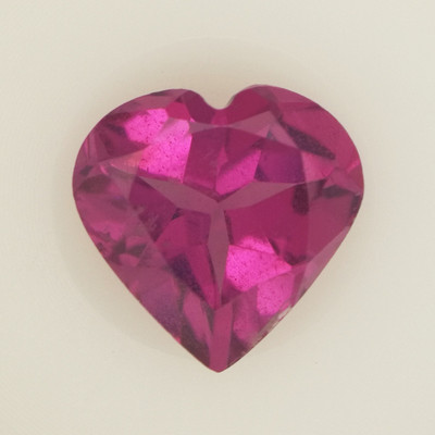Natural Rhodolite Heart Faceted Cut 7x7mm Razzmic Berry Color VS Clarity Loose Gemstone