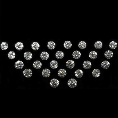 Natural Diamond 3.6mm Round Brilliant Full Cut VS Clarity DEF Color White Loose Diamonds