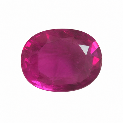 Natural Rubellite Oval Facet Cut 9X7mm Intense Pink Color SI Clarity Loose Gemstone