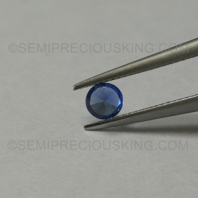 Natural Blue Sapphire Ceylon Sapphires 3.40 mm Round Facet Cut Velvet Blue Color VS Clarity