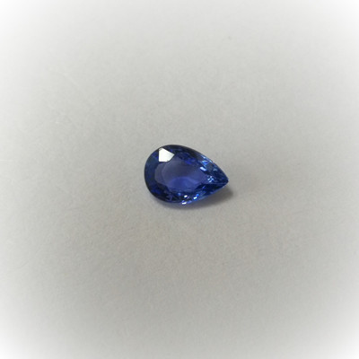 Blue Sapphire Natural Certified 0.51 Carats Pear Facet Cut VS Clarity Cornflower Blue Color Loose Gemstone