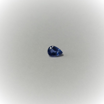 Blue Sapphire Natural Certified 0.58 Carats Pear Facet Cut VS Clarity Cornflower Blue Color Loose Gemstone