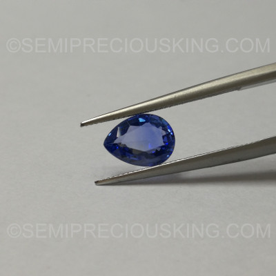 Natural Ceylon 1.32 Carat Blue Sapphire Certified 8.01x6 Pears Facet Cut VS Loose Gems