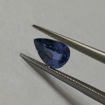 Blue Sapphire Natural Certified 0.81 Carats Pear Facet Cut VS Clarity Cornflower Blue Color Loose Gemstone
