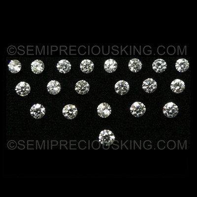 Natural Diamond 2.9mm Round Brilliant Full Cut VVS Clarity DEF Color White Loose Diamonds