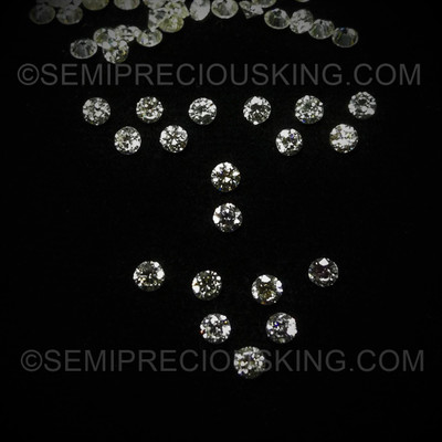 Natürlicher Diamant je 0,05ct 2,1mm 2,2mm D-F IF-VVS Brillant 2,1 2,2 Rund 