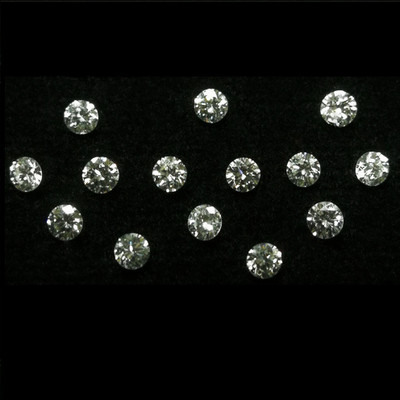 Natural Diamond 2.4mm Round Brilliant Full Cut VVS Clarity DEF Color White Loose Diamonds