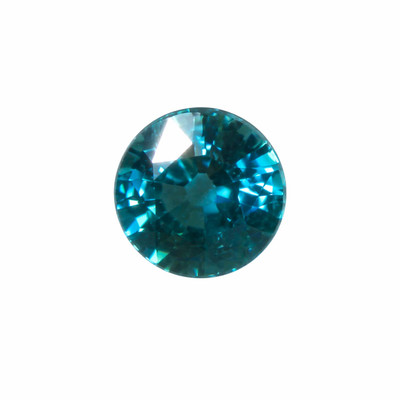 Natural Zircon 7.5mm Round Facet Cut VS Clarity Blizzard Blue Color Loose Gemstone