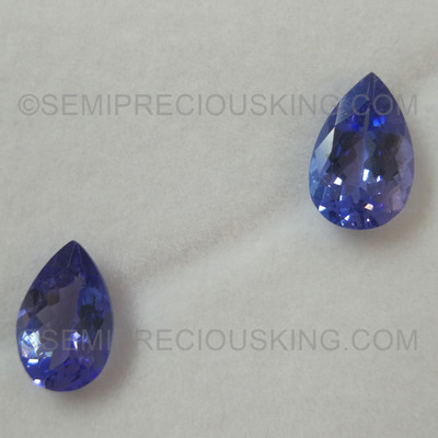 Natural Tanzanite 9x6mm Pear Facet Cut VVS Clarity Iris Blue Color 24th Anniversary Gift Loose Gemstone