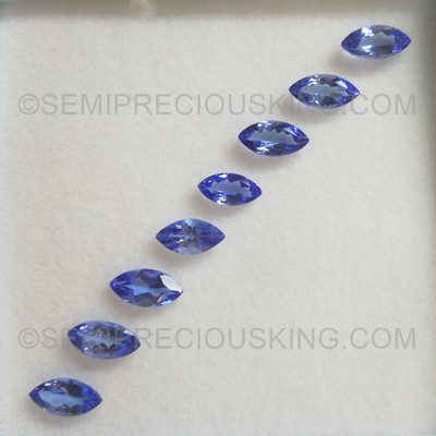 Natural Tanzanite 8x4mm Marquise Facet Cut VVS Clarity Fuschia Blue Color December Birthstone