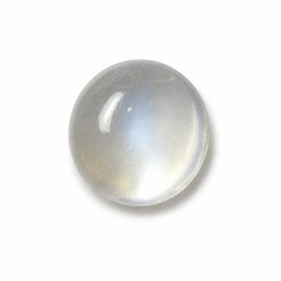 Natural Blue Moonstone 7mm Round 1 PC Plain Cabochon VVS Clarity Rainbow Sheen Color Loose Gemstone