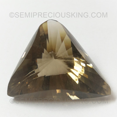 Natural Smoky Quartz Fancy Faceted Cut Cedar Brown Color VS Clarity 24x21mm Loose Gemstone