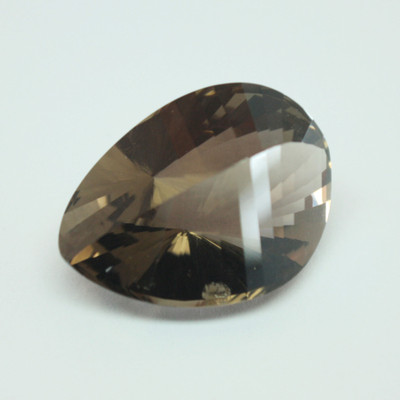 Natural Smoky Quartz Pear Concave Cut Mocha Brown Color VVS Clarity 26x19mm Loose Gemstone