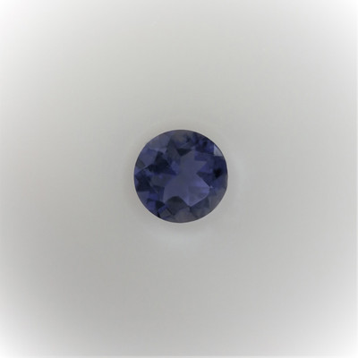 Natural Iolite Round Facet Cut 6X6mm Ultramarine Blue Color VVS Clarity Loose Gemstone