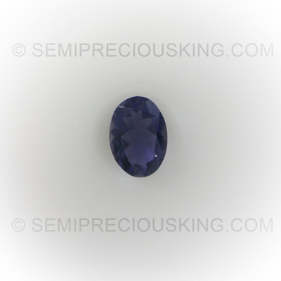 Natural Iolite Oval Facet Cut 7X5mm Zaffre Blue Color VVS Clarity Loose Gemstone