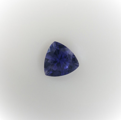Natural Iolite Trillion Step Cut 6x6mm Zaffre Blue Color VVS Clarity Loose Gemstone