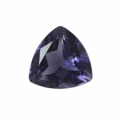Natural Iolite Trillion Step Cut 7X7mm Ultramarine Blue Color VS Clarity Loose Gemstone