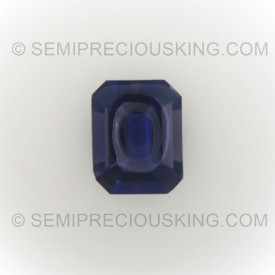 Natural Iolite Octagon Bufftop 9X7mm Zaffre Blue Color VVS Clarity Loose Gemstone