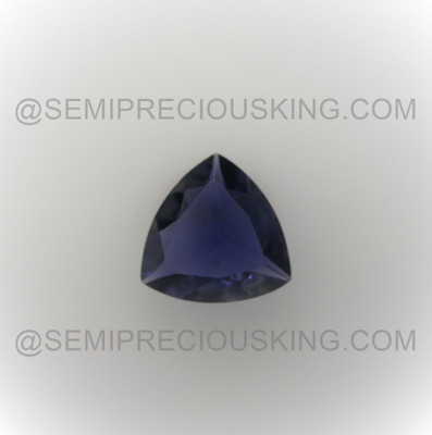 Natural Iolite Trillion Step Cut 8X8mm Prussian Blue Color VVS Clarity Loose Gemstone