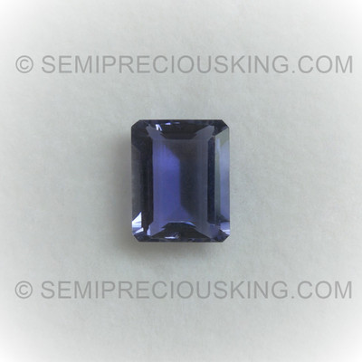 Natural Iolite Octagon Step Cut 10X8mm Hyacinth Blue Color VVS Clarity Loose Gemstone