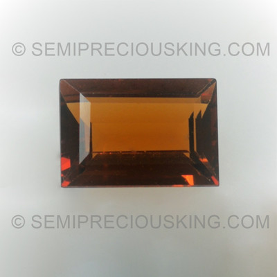 Natural Spessartite Baguette Facet Cut 7X5mm Fire Orange Color VVS Clarity Loose Gemstone