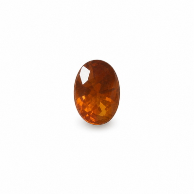 Natural Spessartite Oval Facet Cut 6X4mm Intense Orange Color VS - SI Clarity Loose Gemstone