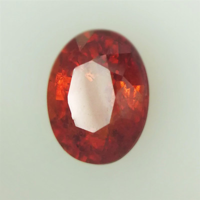 Natural Spessartite Oval Facet Cut 6X4mm Terracotta Orange Color VVS Clarity Loose Gemstone