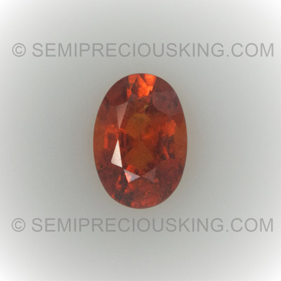 Natural Spessartite Oval Facet Cut 6X4mm Terracotta / Intense Orange Color VVS - SI Clarity Loose Gemstone
