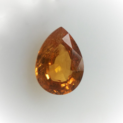 Natural Spessartite Oval Facet Cut 6X5mm Calypso Orange Color VVS - VS Clarity Loose Gemstone