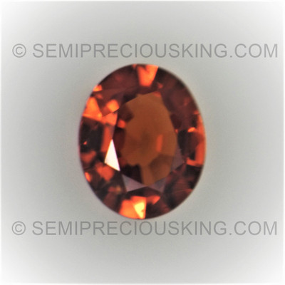 Natural Spessartite Oval Facet Cut 6X5mm Intense Orange Color VVS Clarity Loose Gemstone
