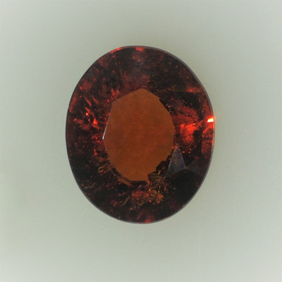 Natural Spessartite Oval Facet Cut 7X6mm Terracotta Orange Color VVS Clarity Loose Gemstone