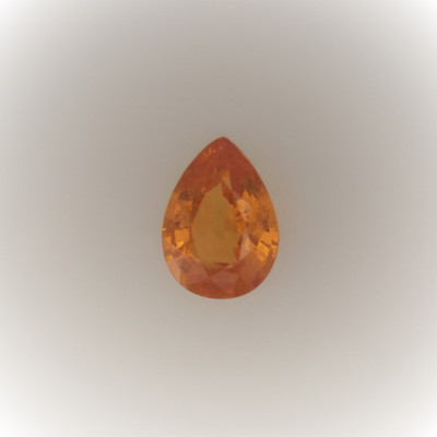 Natural Spessartite Pear Facet Cut 7X5mm Calypso Orange Color VS - SI Clarity Loose Gemstone